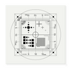 Microscope Stage Calibration Slide (Plastic) Multi-Functional Micrometer (Circle, Cross Line, Square, Net Grid, Angle Measurement)