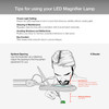 ESD 8 Diopter (3X) LED Magnifying Lamp with Clamp - 5-inch Glass Lens and Flip Cover ESD 8 Diopter (3X) LED Magnifying Lamp with Clamp - 5-inch Glass Lens and Flip Cover