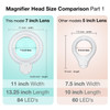 3 Diopter (1.75X) LED Magnifying Lamp with Clamp - 7-inch Glass Lens (Removable) 3 Diopter (1.75X) LED Magnifying Lamp with Clamp - 7-inch Glass Lens (Removable)