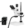 6.7-45X UV FREE LED Light Post Stand Trinocular Zoom Stereo Microscope SZ02060234