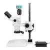 2.0 Megapixels 6.7-45X CMOS LED Light Post Stand Trinocular Zoom Stereo Microscope SZ02060233