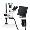 2.0 Megapixels 6.7-45X CMOS UV FREE LED Light Post Stand Trinocular Zoom Stereo Microscope SZ02060235
