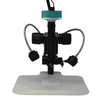 0.35X-2.25X LED 3D Industrial Inspection Video Zoom Microscope, Track Stand, LED Gooseneck Light + HDMI Camera