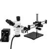6.7-45X UV FREE LED Light Dual Arm Stand Trinocular Zoom Stereo Microscope SZ02060534