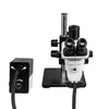 6.7-45X UV FREE LED Light Dual Arm Stand Trinocular Zoom Stereo Microscope SZ02060534