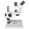 7X-45X Widefield Zoom Stereo Microscope, Trinocular, Post Stand (Height 280mm)