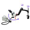 3.35-45X LED Light Pneumatic Arm Binocular Zoom Stereo Microscope SZ02060786