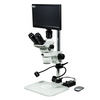 2.0 Megapixels 6.7-45X CMOS LED Light Post Stand Trinocular Zoom Stereo Microscope SZ02060239