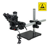 7-50X ESD Safe Boom Stand Fluorescence Light ESD Trinocular Zoom Stereo Microscope SZ02090452