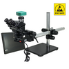 2.0 Megapixels 7-50X CMOS ESD Safe Boom Stand Fluorescence Light ESD Trinocular Zoom Stereo Microscope SZ02090453