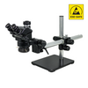 7-50X LED Light ESD Safe Boom Stand ESD Trinocular Zoom Stereo Microscope SZ02090454