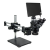 2.0 Megapixels 7-50X CMOS LED Light ESD Safe Dual Arm Stand ESD Trinocular Zoom Stereo Microscope SZ02090557