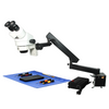 7-45X LED Light Flexible Arm Binocular Zoom Stereo Microscope SZ02010622