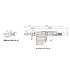 0-25.4mm (0-1″) 1μm 25mm/1" Flat with Clamp Nut Digimatic Micrometer Head Mitutoyo-350-352-30