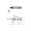 0-0.50″ Mechanical Micrometer Head Graduation 0.001″ 0.5" Flat Zero-Adjustable Mechanical Micrometer Head (with Spindle Lock, Thimble Diameter: Dia. 13mm) Mitutoyo-148-505