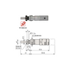 0-0.50″ Mechanical Micrometer Head Graduation 0.001″ 0.5" Flat with Clamp Nut Zero-Adjustable Mechanical Micrometer Head (with Spindle Lock, Thimble Diameter: Dia. 13mm) Mitutoyo-148-502
