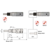 0-0.50″ Mechanical Micrometer Head Graduation 0.001″ 0.5" Spherical Zero-Adjustable Mechanical Micrometer Head (Thimble Diameter: Dia. 13mm) Mitutoyo-148-851