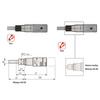 0-0.50″ Mechanical Micrometer Head Graduation 0.001″ 0.5" Flat Zero-Adjustable Mechanical Micrometer Head (Thimble Diameter: Dia. 13mm, Reverse Reading) Mitutoyo-148-861