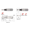 0-0.02″ Mechanical Micrometer Head Graduation 0.00005″ 0.02" Spherical (SR10) with Clamp Nut Extra-Fine Feeding Mechanical Micrometer Head (Thimble Diameter: Dia. 21mm, Spindle Diameter: Dia. 8mm) Mitutoyo-110-117