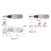 0-0.02″ Mechanical Micrometer Head Graduation 0.000005″  0.02" Spherical (SR10) with Clamp Nut Extra-Fine Feeding Mechanical Micrometer Head (Thimble Diameter: Dia. 21mm, Spindle Diameter: Dia. 8mm, W/Vernier) Mitutoyo-110-118