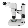 8X-80X Widefield Parallel Zoom Stereo Microscope, Binocular, Track Stand, LED Top and Bottom Light Siedentopf 0-35° Viewing Angle