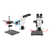 8-80X LED Light Boom Stand Binocular Parallel Zoom Stereo Microscope PZ02040423