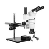 8-80X LED Light Boom Stand Trinocular Parallel Zoom Stereo Microscope PZ02040433