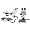 8-65X Halogen Light Boom Stand Binocular Parallel Zoom Stereo Microscope PZ02040448