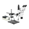 8-65X Halogen Light Boom Stand Trinocular Parallel Zoom Stereo Microscope PZ02040455