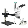 2.0 Megapixels 8-80X CMOS Ball Bearing Boom Stand Halogen Light Trinocular Parallel Zoom Stereo Microscope PZ02080273