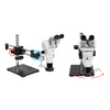 4-32.5X Polarizing LED Light Dual Arm Stand Binocular Parallel Zoom Stereo Microscope PZ02150124