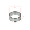 M52x1mm Thread Metal Ring Light Adapter for Stereo Microscopes (No Cover Glass)