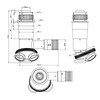 1X 3W 4/5″x1/36″/M26x1/36″ LED Light Adjustable Triple (3) Holes 1X Fixed Power Video Microscope Body with Nosepiece and Coaxial Illuminator MZ37021111