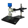 0.65-4.5X Industrial Inspection 3D Video Microscope + HDMI Digital Camera, Gliding Stand