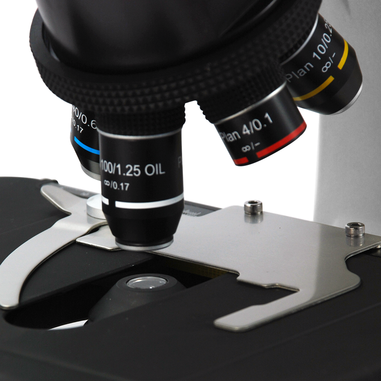 Biological Microscope Plan Objective Lens 6 Kinds 4X 10X 20X 40X 60X 100X  Thread
