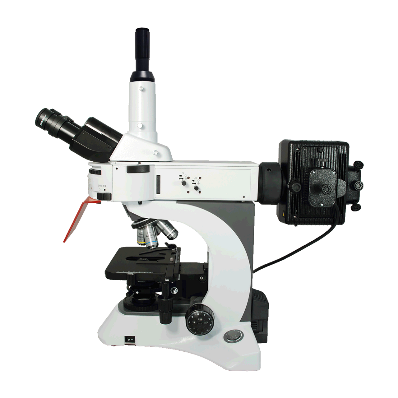 1280px x 1280px - 40X-1000X Fluorescence Microscope, Trinocular, Dual Light MH + 0.45X Video  Camera Coupler Adapter | View Solutions Microscope Store