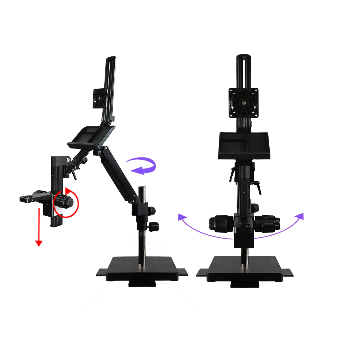 Pneumatic Articulating Arm Center Post Boom Stand for Stereo ...