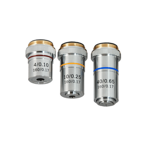 Achromatic Microscope Objective Lens Set (Spring) 4X 10X 40X