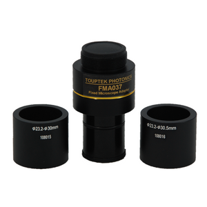 0.37X Microscope Camera Coupler C-Mount Adapter to Convert Eyetube Diameters 23.2mm to 30mm, 23.2mm to 30.5mm