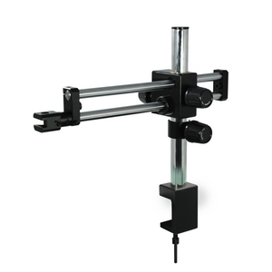 Microscope Boom Stand with Clamp, Double Arm, Heavy Duty