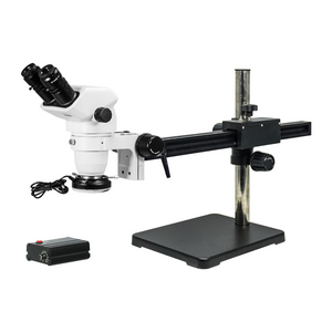 6.7-45X LED Light Ball Bearing Boom Stand Binocular Zoom Stereo Microscope SZ02061422