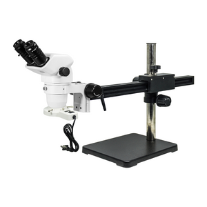 6.7-45X Ball Bearing Boom Stand Fluorescence Light Binocular Zoom Stereo Microscope SZ02061425