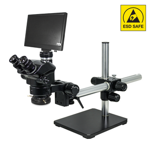 2.0 Megapixels 7-50X CMOS LED Light ESD Safe Boom Stand ESD Trinocular Zoom Stereo Microscope SZ02090457
