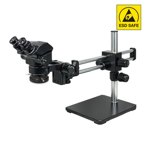 7-50X LED Light ESD Safe Dual Arm Stand ESD Binocular Zoom Stereo Microscope SZ02090543