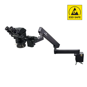 7-50X LED Light Flexible Arm ESD Safe ESD Binocular Zoom Stereo Microscope SZ02090643