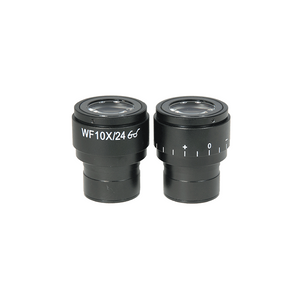 WF 10X Widefield Focusable Microscope Eyepieces, High Eyepoint, 30mm, FOV 24mm, Adjustable Diopter (Pair)