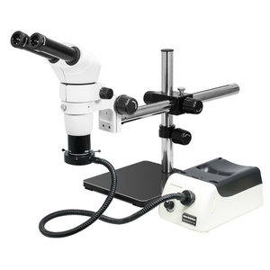 8-65X Halogen Light Boom Stand Binocular Parallel Zoom Stereo Microscope PZ02040424