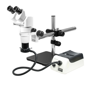 8-80X Halogen Light Boom Stand Binocular Parallel Zoom Stereo Microscope PZ02040449