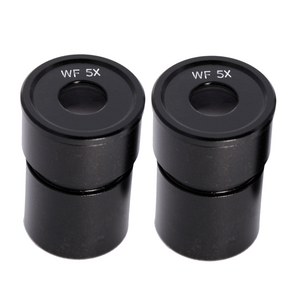 WF 5X Widefield Microscope Eyepieces, High Eyepoint, 30.5mm, FOV 20mm (Pair)