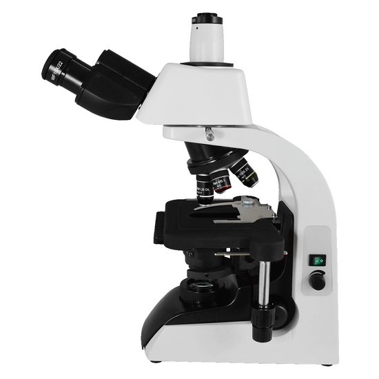 40X-1000X Biological Compound Laboratory Microscope, Trinocular, LED Light, 10X Adjustable Eyepieces